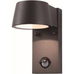D'Lite Wandleuchte Lira Schwarz 7W 600lm 830  | IP54 - Bewegungssensor