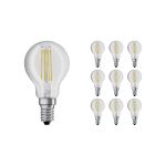 Mehrfachpackung 10x Osram Retrofit LED E14 Kugel Fadenlampe Klar 4W 470lm - 840  | Ersatz für 40W