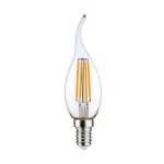 LED E14 Flamme Bougie Filament Claire 4.5W 470lm - 827 | Dimmable - Remplacement 40W
